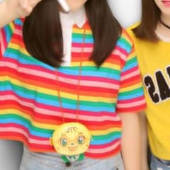 レインボー ポロシャツ風Tシャツのサムネイル