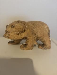 木彫りのくま　置物のサムネイル