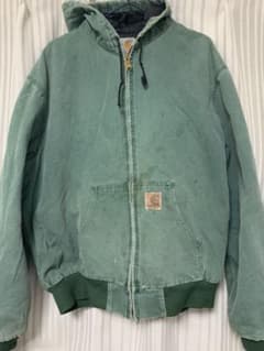 【もりそんさま専用】Carhartt ダックジャケット 革タグ 緑 USAのサムネイル