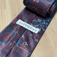 MONSIEUR GIVENCHY ネクタイ ペイズリー柄 ボルドー　ジバンシィのサムネイル