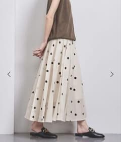 UNITED ARROWS オーガンジー プリント プリーツスカートのサムネイル
