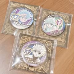 HUNTER×HUNTER キルア 缶バッジ 3種セットのサムネイル