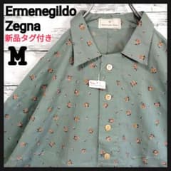 新品タグ付き】エルメネジルドゼニア 花柄リネンビッグシャツ ユニ