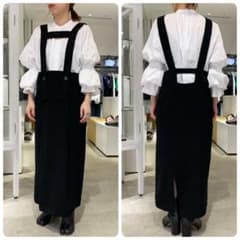 美品✨ENFOLD エンフォルド ミリオーネサロペット SKIRT 黒 38 エンフォルド ミリオーネサロペット SKIRT 黒 38 - メルカリ