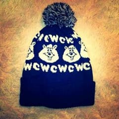 wc(ダブルシー)ニット帽 ネイビーのサムネイル