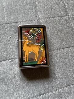 廃版 激レア■Zippo ジッポー トリック・アート 花札 鹿とマリファナのサムネイル