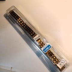 腕時計　プッシュ式ステンレスベルト　BEAR　シルバー　10mm　未使用品