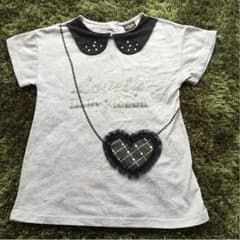 ポシェットとビジューが可愛いtシャツ size30のサムネイル