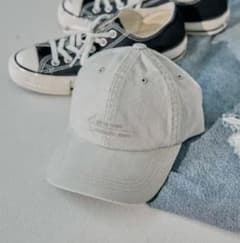 LEPSIM 帽子　ピグメントロゴキャップ　グレージュ　ライトベージュ