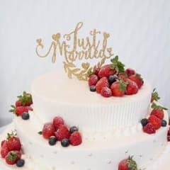 ウエディング Just Married ケーキトッパーのサムネイル