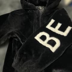 フリースジャケット 黒 BECHASE刺繍のサムネイル