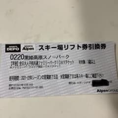 神さま専用　黒姫高原スノーパークファミリーパークチケット2枚のサムネイル