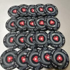 EPTセラミック製ポーカーチップ 100額面 20枚セット