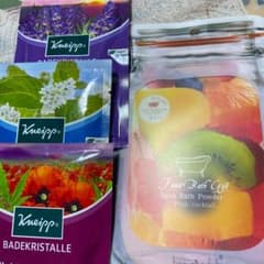 クナイプ入浴剤　バスクリスタル3品　他、国産入浴剤3包のサムネイル