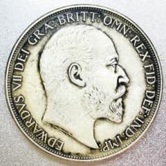 イギリス 1902年 エドワード7世 クラウン銀貨 銀貨 セントジョージ m68751767534_1.jpg?1740496275