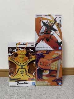 NARUTO ナルト＆ガマ吉 フィギュア3点セット - メルカリ