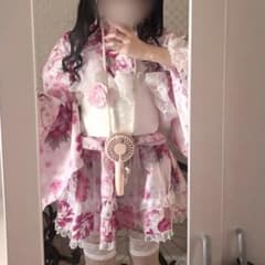 浴衣ドレス 大人用 上下セット ピンク 地雷 量産型 - メルカリ