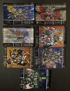格安出品 ガンダム カードダス 7枚 まとめ セット 状態様々 SD 外伝 キラのサムネイル