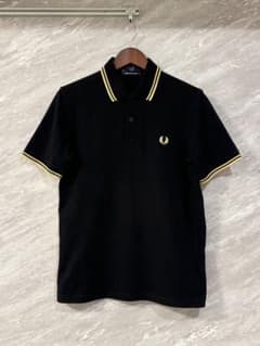 FRED PERRY ポロシャツ ブラック×イエロー 38のサムネイル