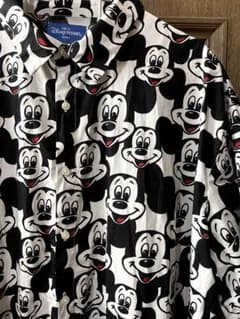 【3着あり】東京ディズニーリゾート購入 ミッキー 総柄 シャツ ロングのサムネイル