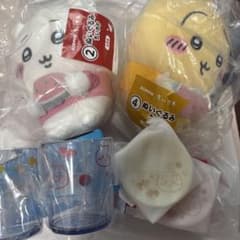 에니마이 복권 치이카와 토끼 봉제인형 레트로컵 세트 콩접시 세트
