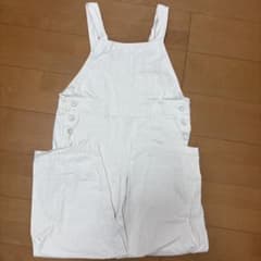 ホワイト サロペット M-L サイズのサムネイル