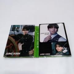 BTS】メモ帳 トレカおまけ付きジョングク JUNG KOOK 新品未開封品