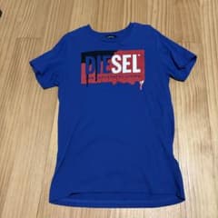 DIESEL ディーゼル ロゴプリント Tシャツ ブルー - メルカリ