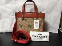 COACH コーチ CF083 恐竜 2way ミニトート バッグ カーキ - メルカリ