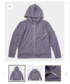 FEELS. THERMAL ZIP UP HOODIE GRAY M 上杉柊平 - メルカリ