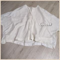 美品》Gauze# 半袖 プルオーバー リネン混じり ゆったりフリー - メルカリ