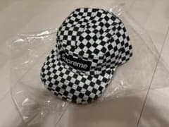 Supreme チェッカーフラッグ柄 キャップ - メルカリ