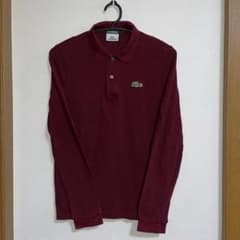 LACOSTE ラコステ 長袖ポロシャツ ボルドー メンズ S相当のサムネイル