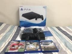 PS4(CUH-2000A B01)と3ゲームソフトのサムネイル