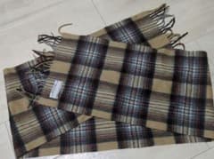 HIGHLAND HOUSE マフラー チェック柄 カシミヤ混のサムネイル