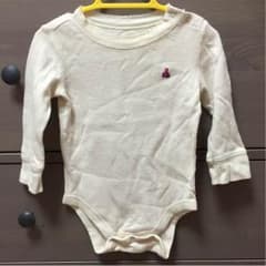 生成り色80長袖ロンパースのサムネイル