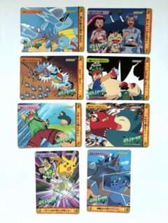 ピカチュウ 8枚セット】ポケモンカード カードダス アニメコレクション