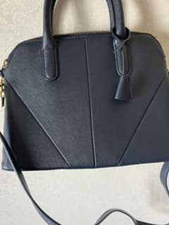 zara バッグ　ネイビー　フォーマル　2wayのサムネイル