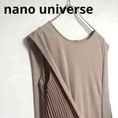 nano universe ノースリーブプリーツワンピース Fのサムネイル