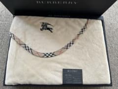BURBERRY バーバリー ブランケット ノバチェック 綿ひざ掛け ベージュ