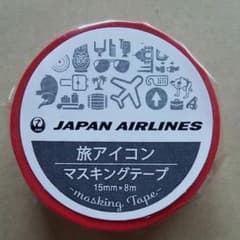 マスキングテープ JAL 日本航空 旅アイコン 新品 未使用のサムネイル