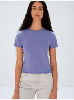 AURALEE オーラリー Tシャッツ Purple オーガニックコットン - メルカリ