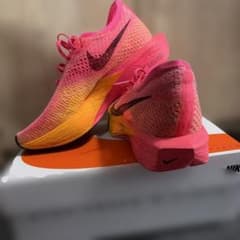 Nike Vaporfly 3 ピンク オレンジ ランニングシューズ - メルカリ