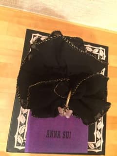 ゆみ様専用  ANNA SUI シュシュ  薄ピンク蝶々のサムネイル