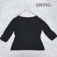 スウィング SWING オフショルダー七分袖 トップス カットソー インナー L