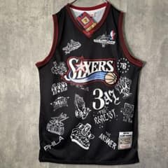 激レア 97-98 アレンアイバーソン NBA 限定版 ユニフォーム 総柄 激レア 97-98 アレンアイバーソン NBA 限定版 ユニフォーム 総柄