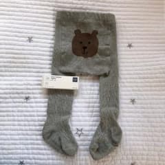 babygap くまさんタイツ 0-12m グレーのサムネイル