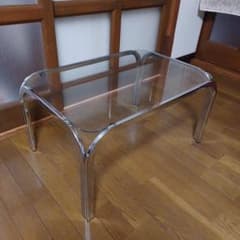 ☆レトロポップ☆ 昭和レトロ☆ミッドセンチュリー80‘s ガラスセンターテーブル ☆レトロポップ☆ 昭和レトロ☆ミッドセンチュリー80's ガラスセンター