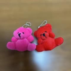 くま ぬいぐるみ マスコット 2個セットのサムネイル