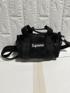 Supreme メッシュショルダーバッグ ブラック - メルカリ